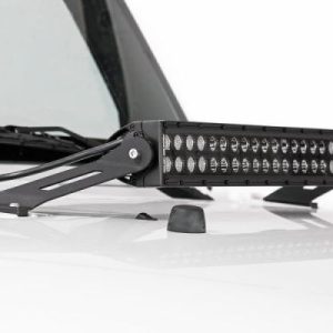 JEEP 20-INCH LED HOOD MOUNTS (07-18 WRANGLER JK)