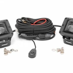 2-INCH SQUARE LED SAE FOG LIGHTS - (PAIR)