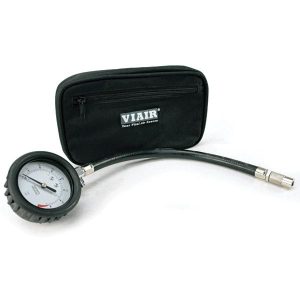 Manometro 2.5" Tire Gauge W/Hose 0 to 35 PSI. with Storage Pouch