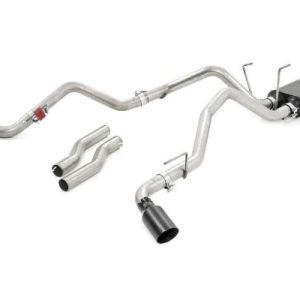 ESCAPE DUAL CAT-BACK EXHAUST SYSTEM W/ BLACK TIPS (09-18 RAM 1500 | V8 - 4.7L. 5.7L)