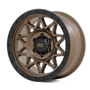 Rough Country 78 Series Wheel Simulated Beadlock | Bronze/Black | 17x8.5 | 6x5.5 | +0mm