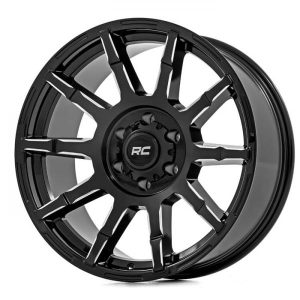 Rough Country 83 Series Wheel One-Piece | Gloss Black | 17x9 | 5x5 | +0mm